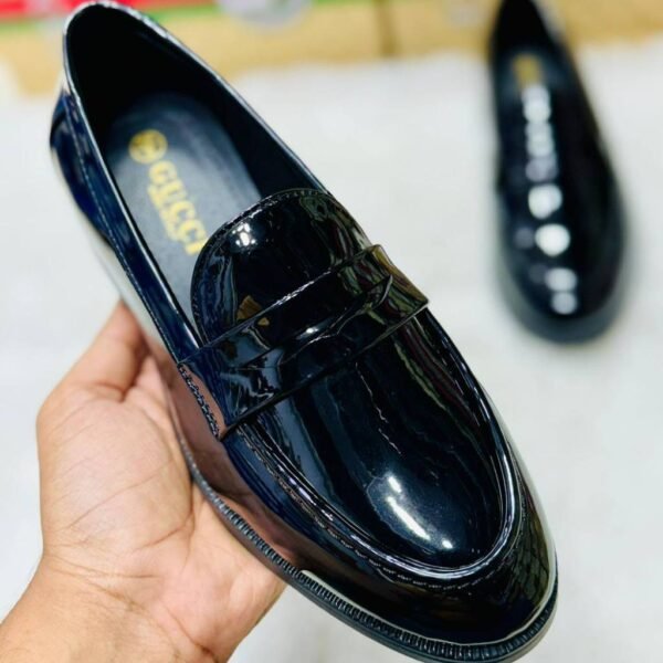 First Copy Shoes GUCCI Luxe Patent Moccasins