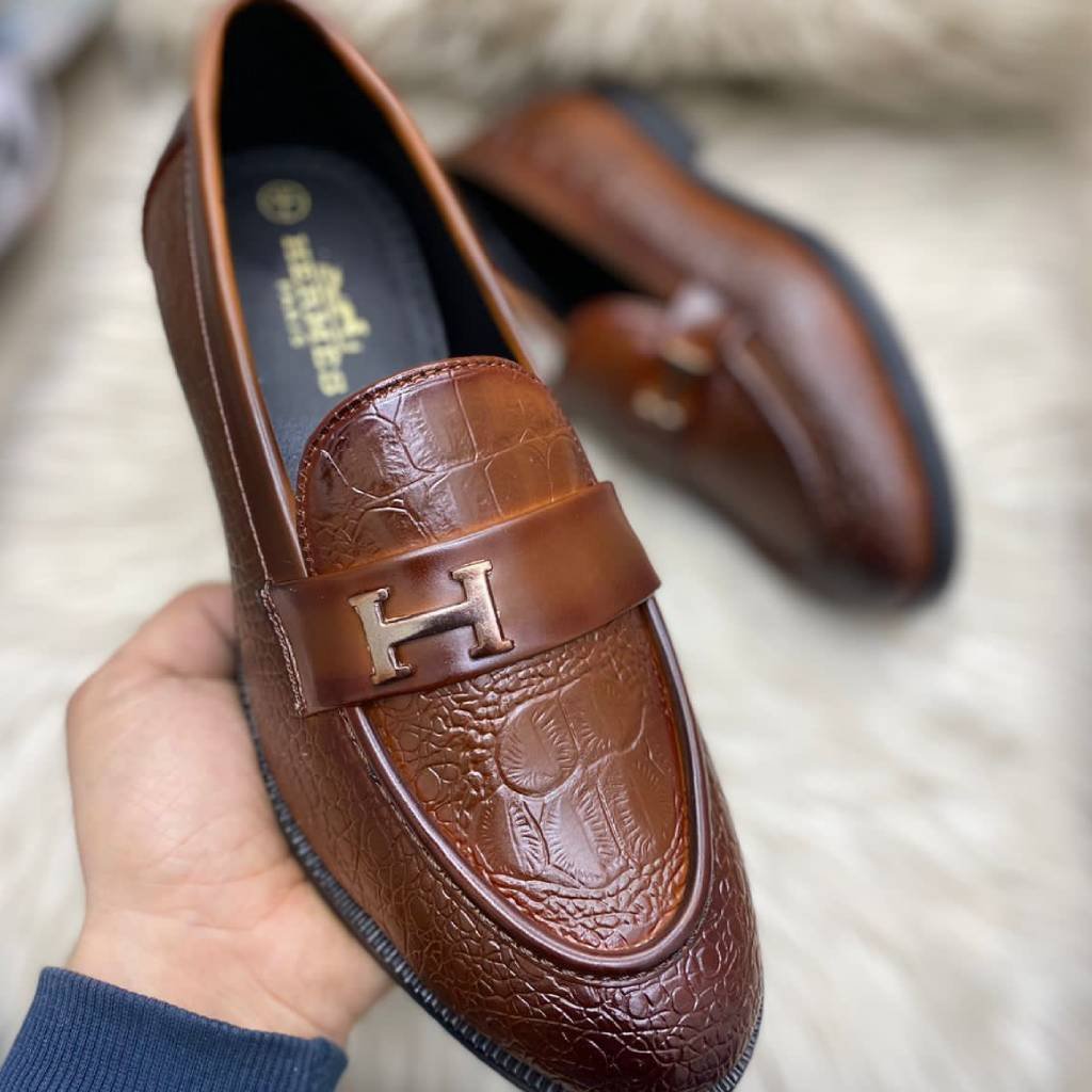 First Copy Shoes Hermes Signature Buckle Loafers