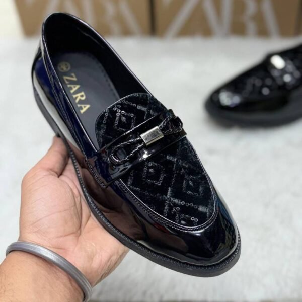 First Copy Shoes ZARA Glossy Formal Moccasins