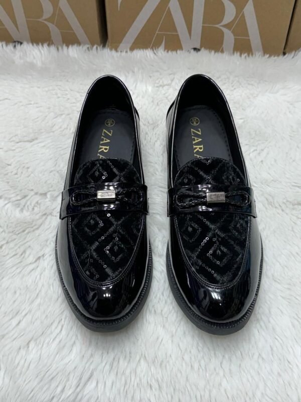 First Copy Shoes ZARA Glossy Formal Moccasins