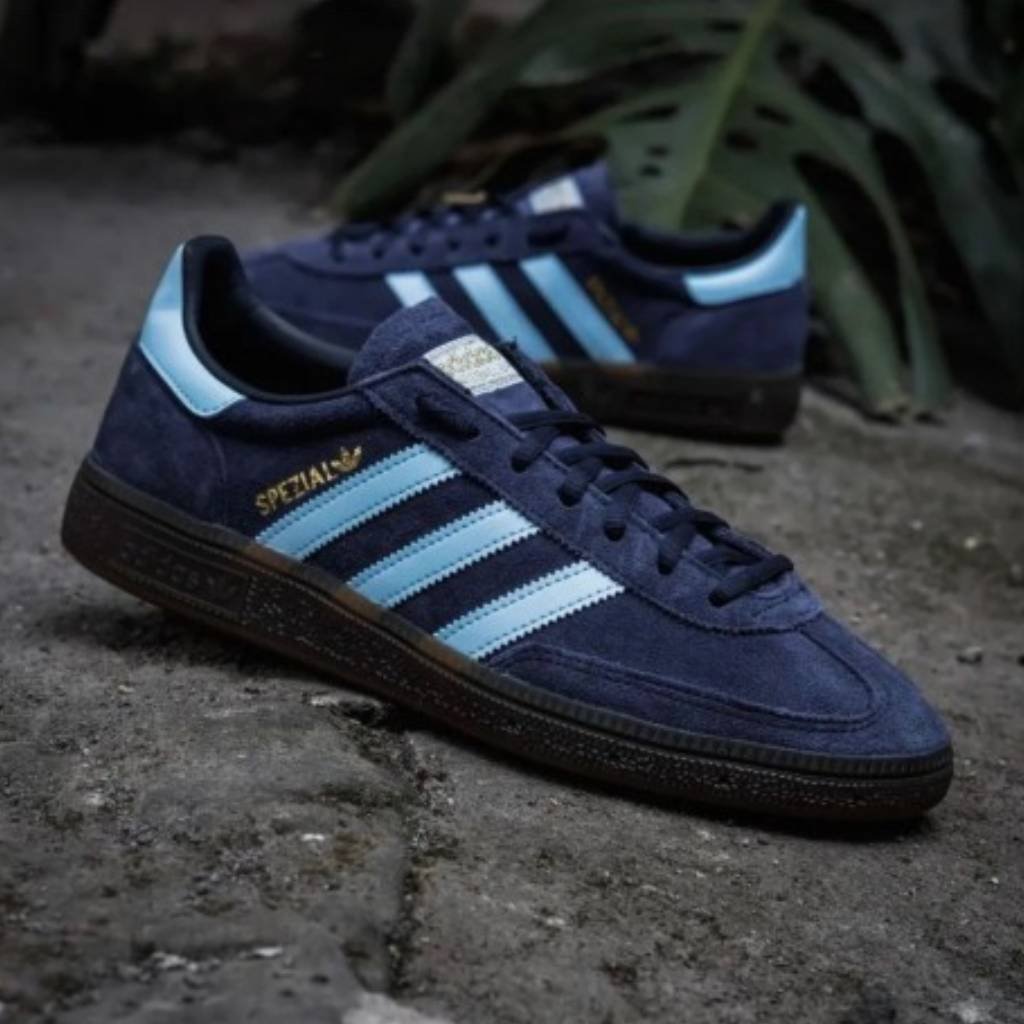 First Copy Shoes Adidas Handball Spezial Navy Gum Clear Sky Blue