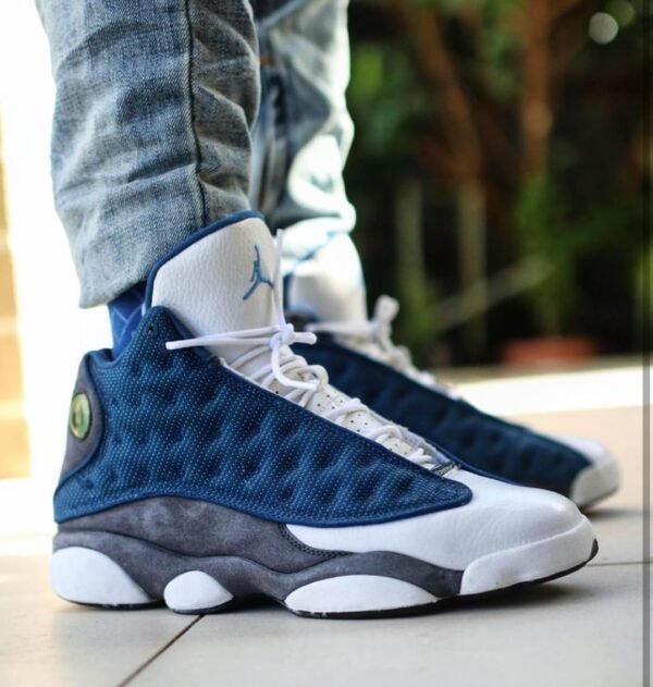 First Copy Shoes Air Jordan Retro 13 Blue-Flint