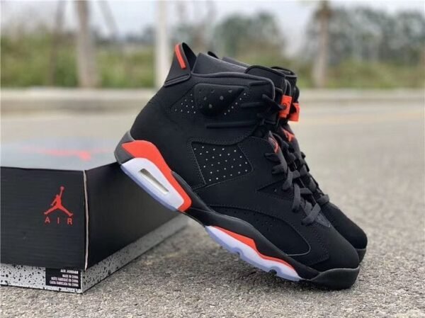 First Copy Shoes Air Jordan Retro 6 Black Infrared