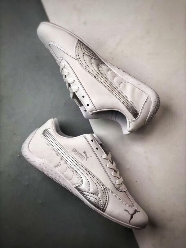 First Copy Shoes Puma Speedcat Leather White Silver