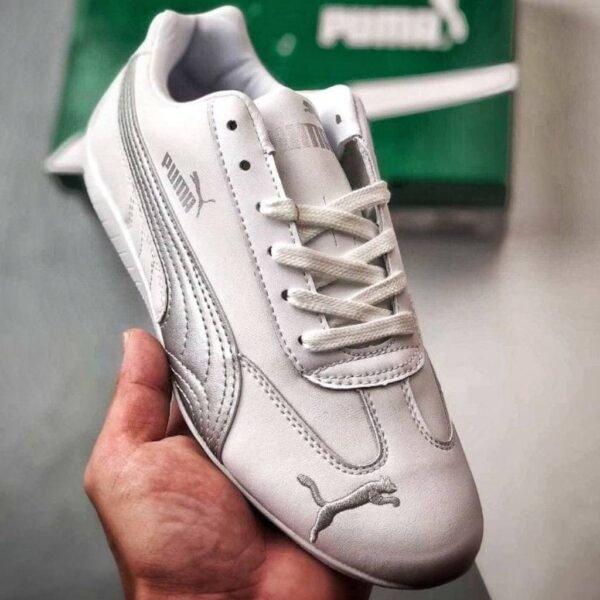 First Copy Shoes Puma Speedcat Leather White Silver