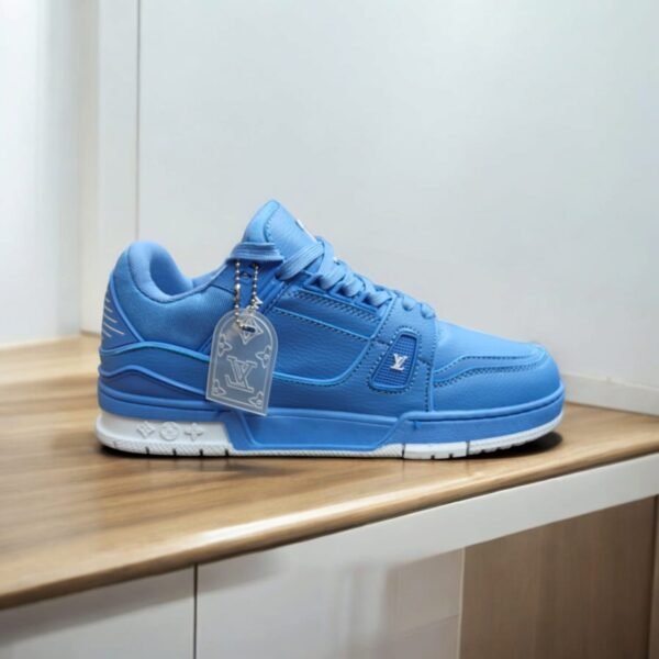 First Copy Shoes Louis Vuitton LV Trainer University Blue