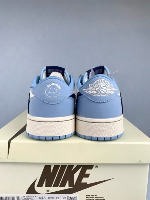 First Copy Shoes Nike Air Jordan 1 Low x Travis Scott UNC Blue Semi UA