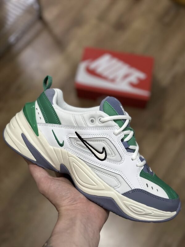 First Copy Shoes Nike M2K Tekno Platinum Tint Sail Lucid Green