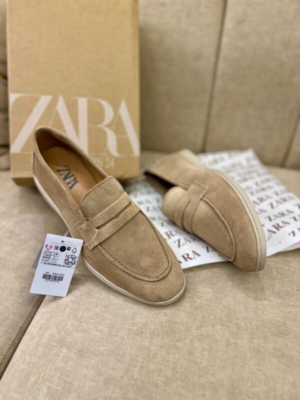 Zara Suede Slip-On Leather first copy Loafer