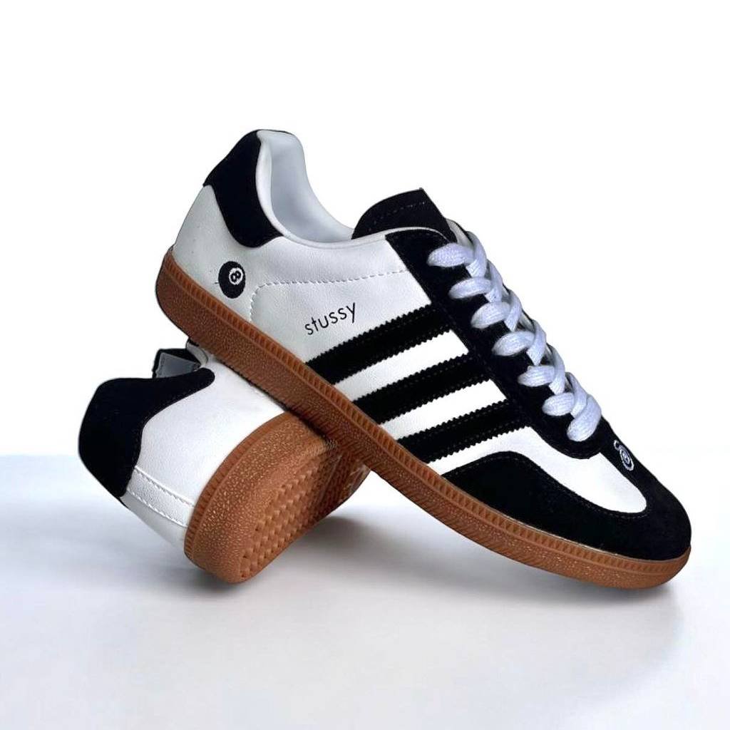 First Copy Shoes Adidas Samba x Stussy Black White