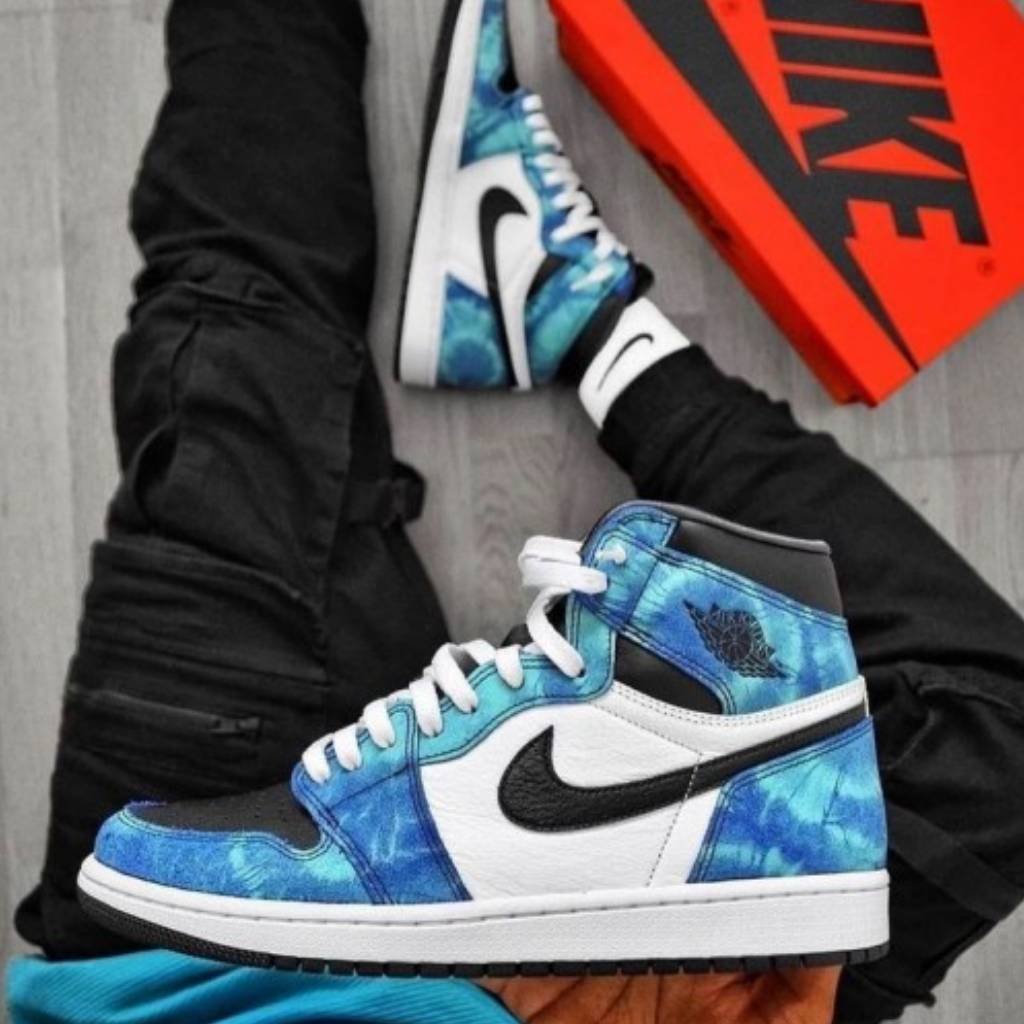 First Copy Shoes Nike Air Jordan 1 Tie Dye Semi UAA