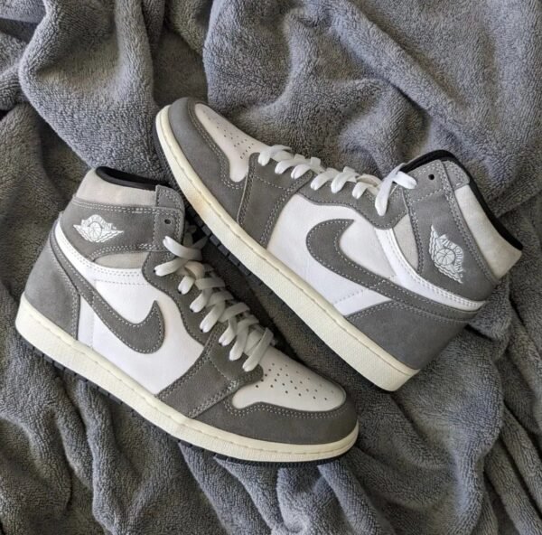 First Copy Shoes Nike Air Jordan Retro 1 High Washed Grey