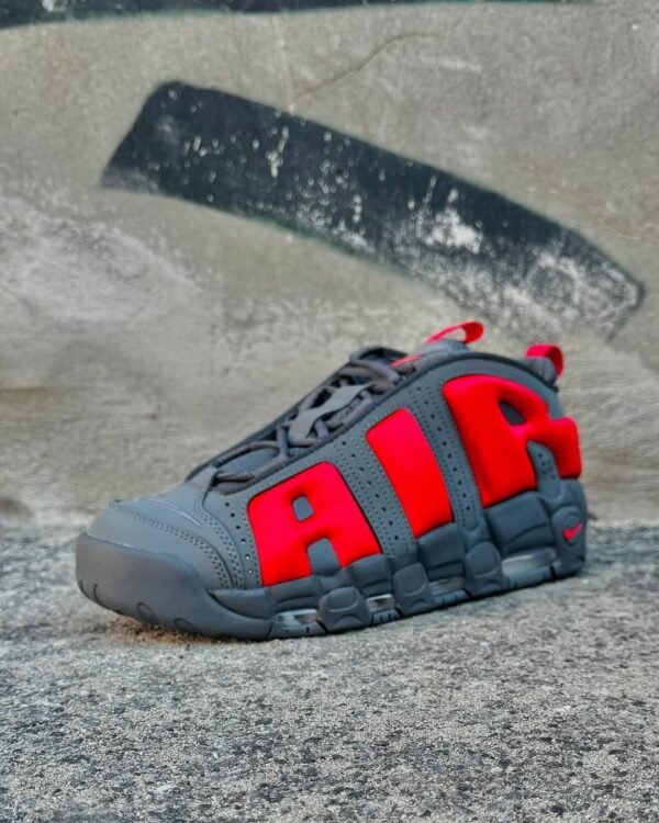 First Copy Shoes Nike Air More Uptempo Dark Grey Light Crimson