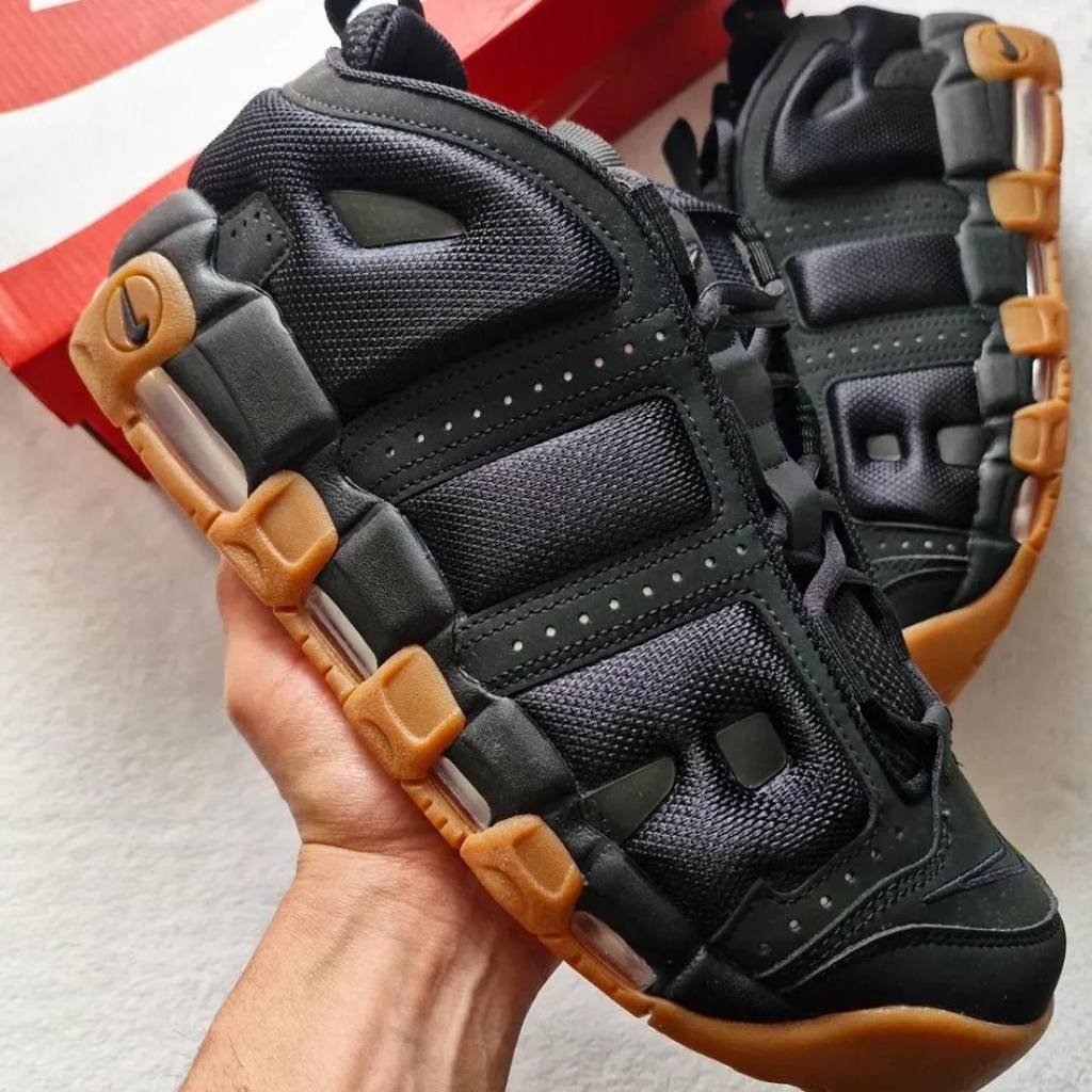 First Copy Shoes Nike Air UpTempo Low Black Gum