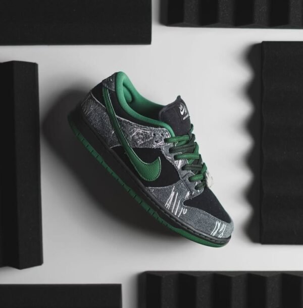 First Copy Shoes Nike SB Dunk X There Black Gorge Green