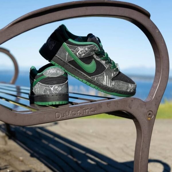 First Copy Shoes Nike SB Dunk X There Black Gorge Green