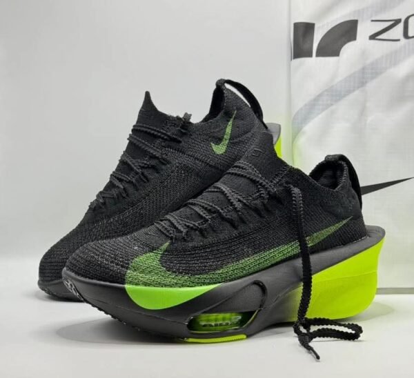 First Copy Shoes Nike air Zoom Alphafly Black Electric Green-1