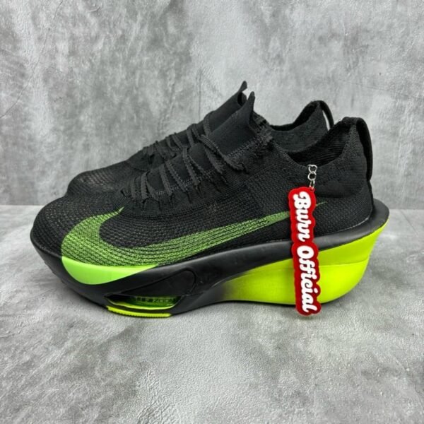 First Copy Shoes Nike air Zoom Alphafly Black Electric Green-1