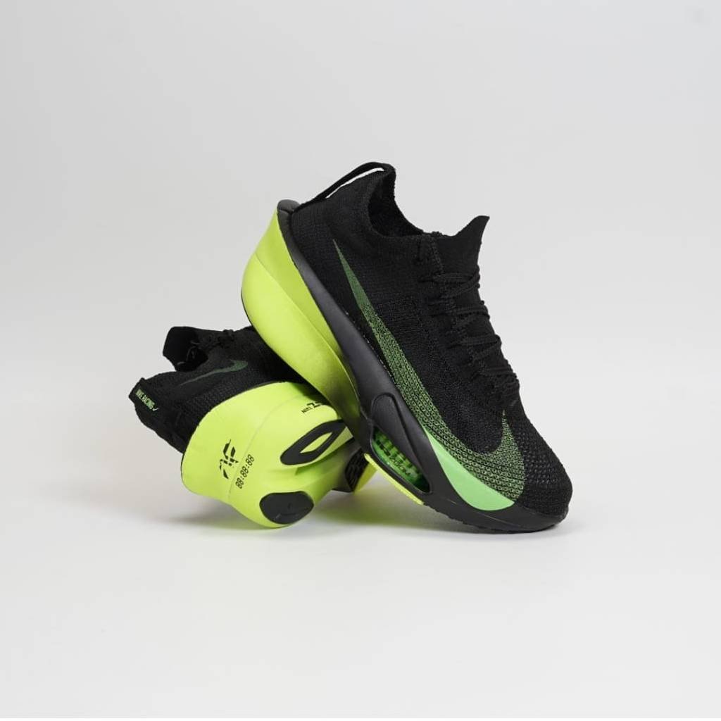 First Copy Shoes Nike air Zoom Alphafly Black Electric Green-1