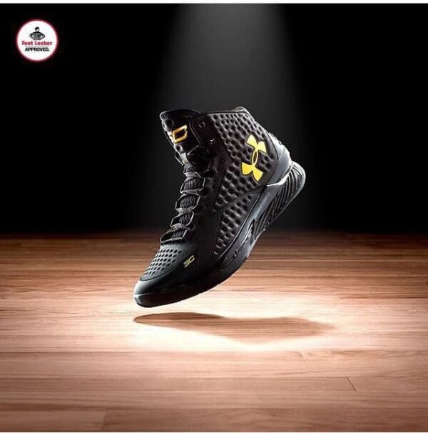 First Copy Shoes Under Armour Curry 1 Gold Banner Blackout
