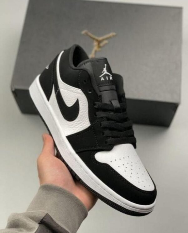 First Copy Shoes Nike AJ Retro 1 Low Panda Suede Quality