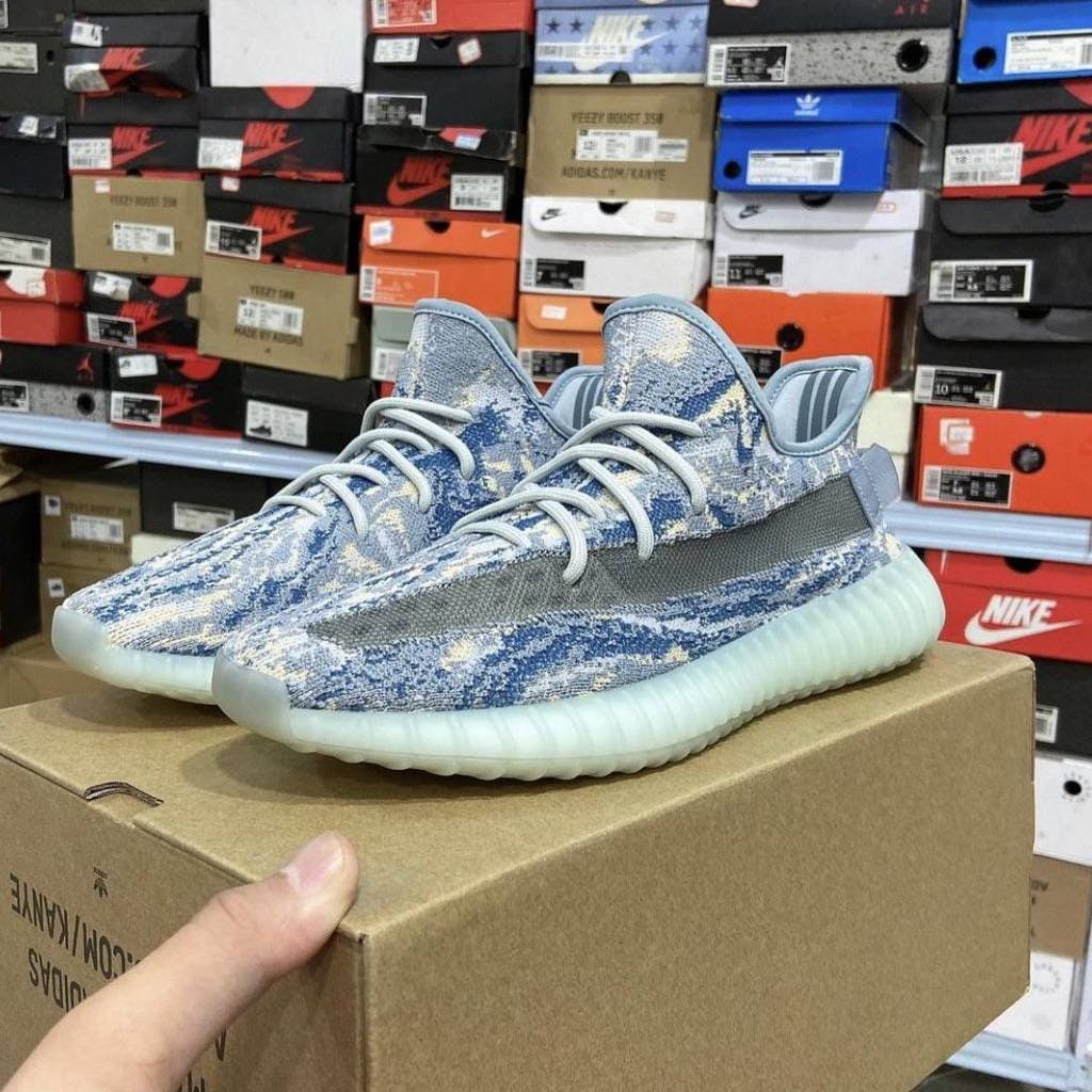 First Copy Shoes Adidas Yeezy Boost 350 v2 MX Frost Blue Semi UA With Full Accessories