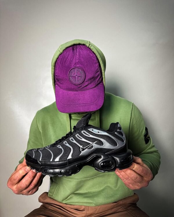 First Copy Shoes Nike Airmax Plus Reflective Black-2