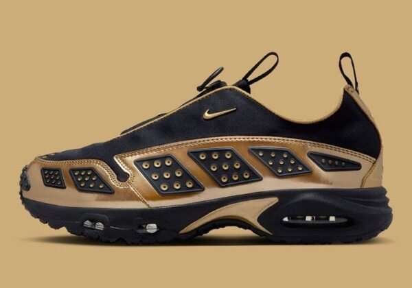 First Copy Shoes Nike Airmax SNDR Black Metallic Gold-5