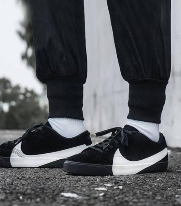 First Copy Shoes Nike Blazer City Low Black White-5