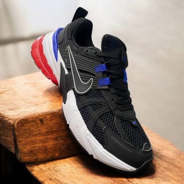 First Copy Shoes Nike V2K Run Black White-Red-New