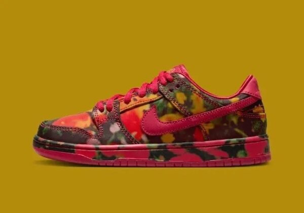 First Copy Shoes Nikee SB Dunk Low the Wizard of OZ Poppy Field-2