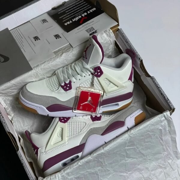 First Copy Shoes Air Jordan Retro 4 Fantasy Purple Semi UA-1