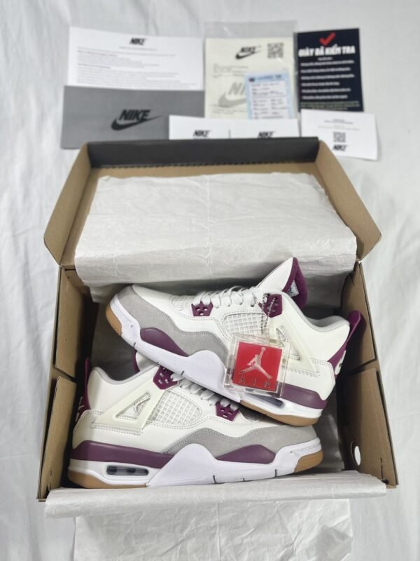 First Copy Shoes Air Jordan Retro 4 Fantasy Purple Semi UA-5