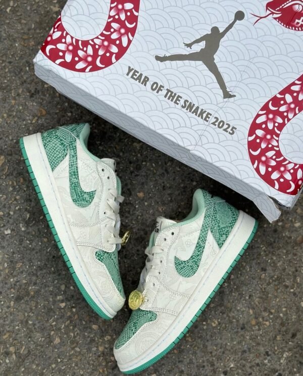 First Copy Shoes Nike Air Jordan 1 Low Year Of The Snake-4