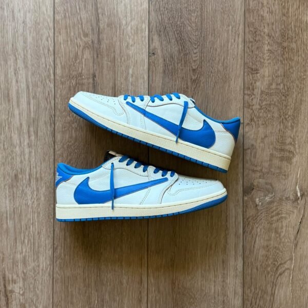 First Copy Shoes Nike Air Jordan Retro 1 X Travis Scott Fragment Heat Of White-3