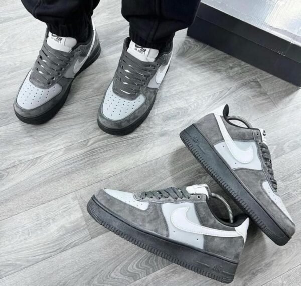 First Copy Shoes Nike AirForce 1 Low Wolf Grey-1