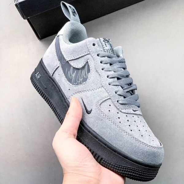 First Copy Shoes Nike Airforce 1 07 LV8 SE Reflective Swoosh Cool Grey-3