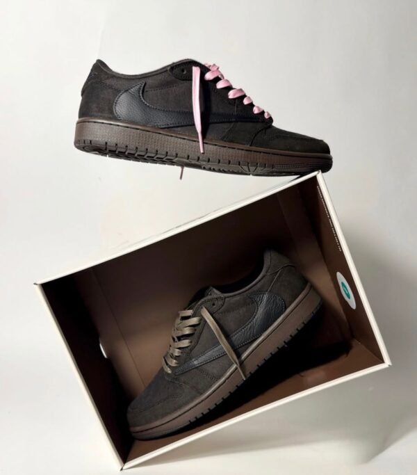First Copy Shoes Travis Scott x Air Jordan 1 Retro Low OG SP Velvet Brown-2