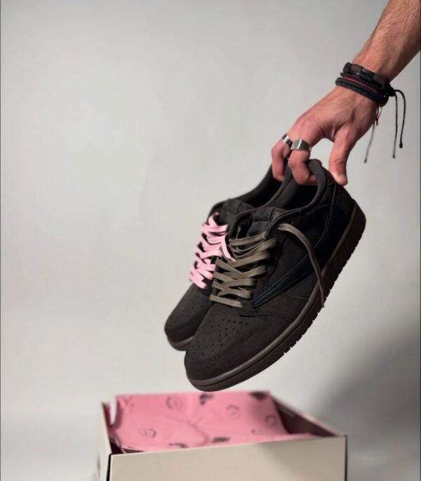 First Copy Shoes Travis Scott x Air Jordan 1 Retro Low OG SP Velvet Brown-4