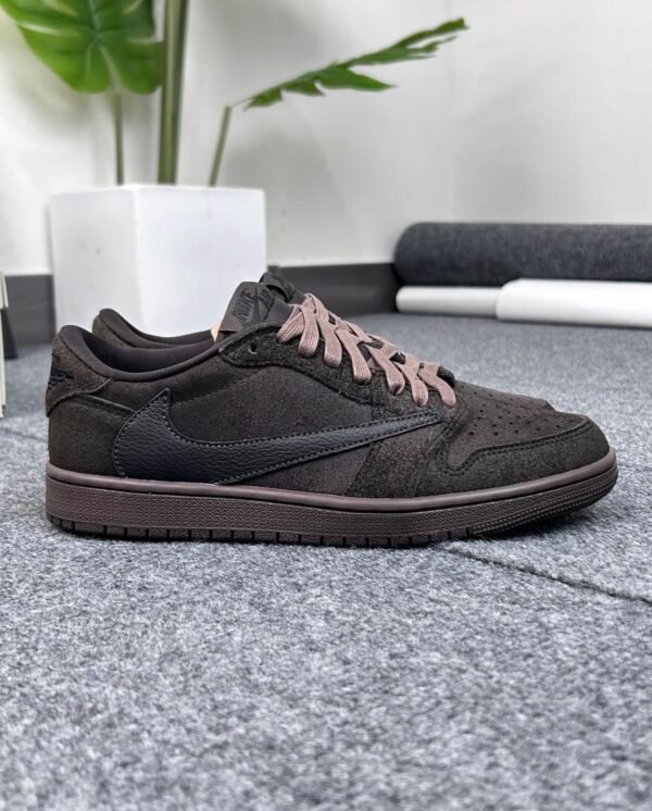 First Copy Shoes Travis Scott x Air Jordan 1 Retro Low OG SP Velvet Brown-5