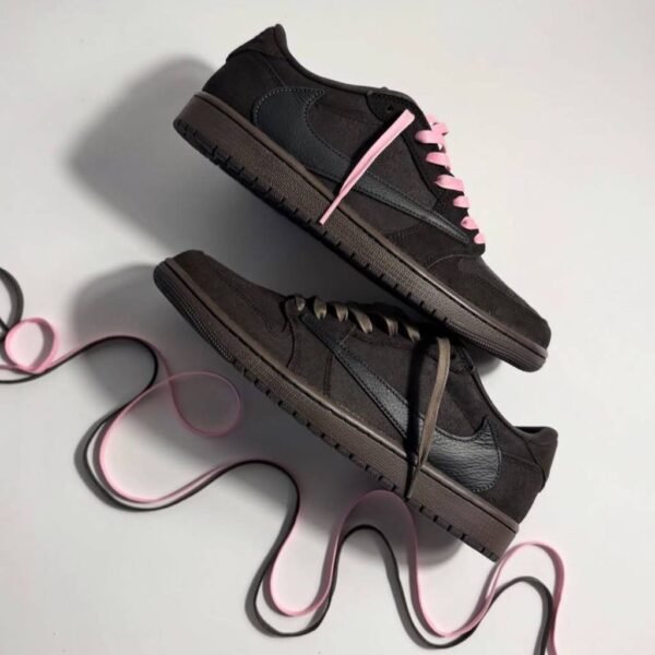 First Copy Shoes Travis Scott x Air Jordan 1 Retro Low OG SP Velvet Brown