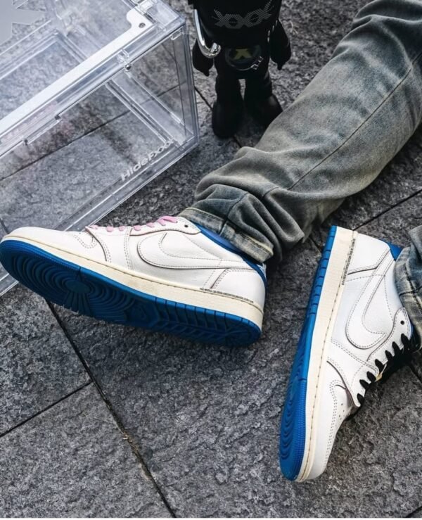 Nike Air Jordan Retro 1 X Travis Scott Fragment Heat Of White-6