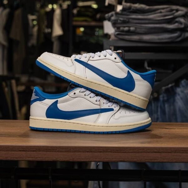 Nike Air Jordan Retro 1 X Travis Scott Fragment Heat Of White-New