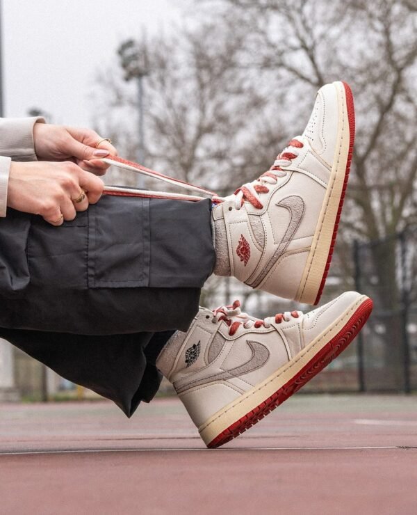 First Copy Shoes Air Jordan 1 Retro High Rare Air Sail Cinnabar-4