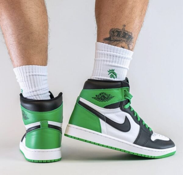 First Copy Shoes Air Jordan Retro 1 Lucky Green Semi UA-1