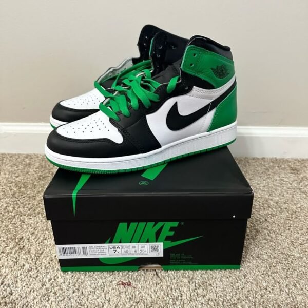 First Copy Shoes Air Jordan Retro 1 Lucky Green Semi UA-5