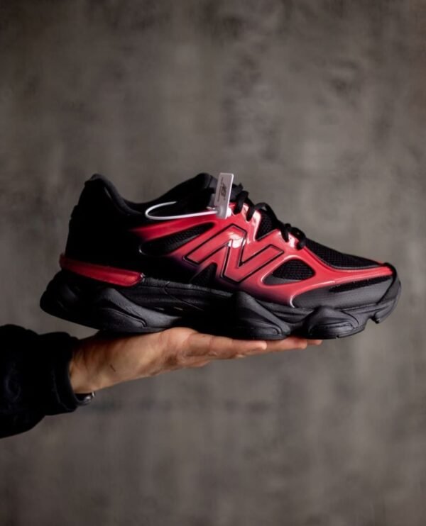 First Copy Shoes New Balance 9060 Black Red Gradient Pack-6
