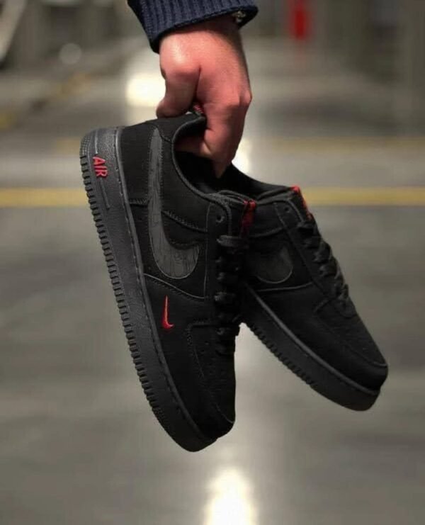 First Copy Shoes Nike AirForce 1 Low Black Orange-3