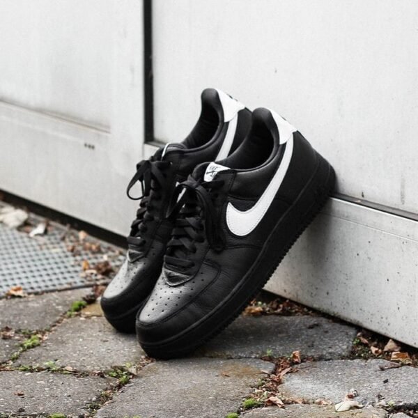 First Copy Shoes Nike AirForce 1 Low Retro Black White Black-1