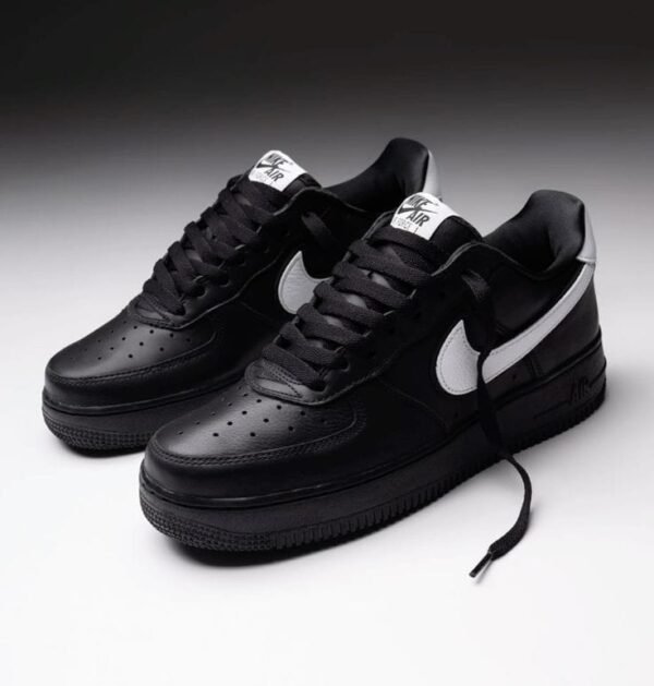 First Copy Shoes Nike AirForce 1 Low Retro Black White Black-3
